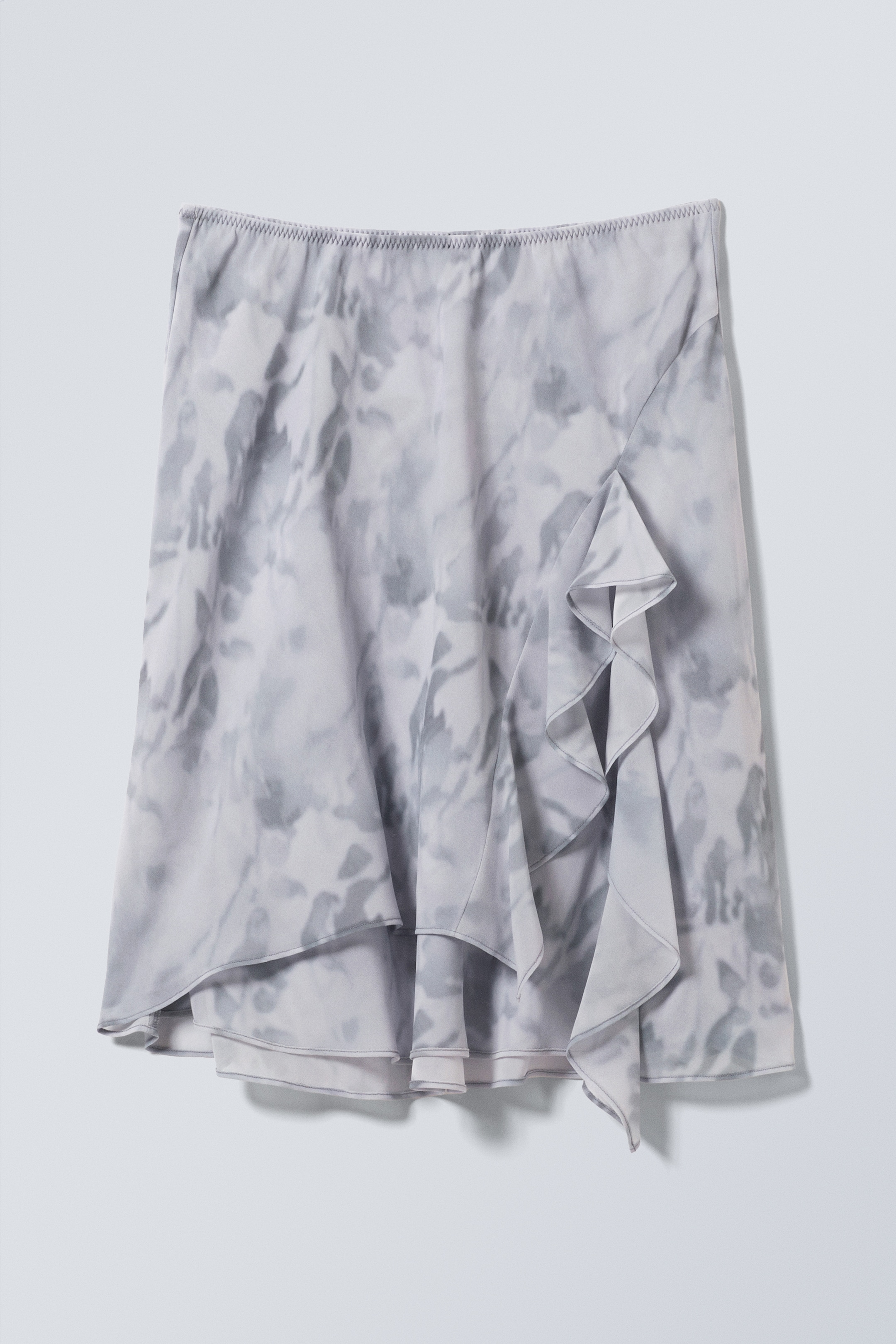 Преглед на по-голямо изображение: Layered Midi Skirt - Misty Grey - Light Grey - ЖЕНИ | H&M BG 1