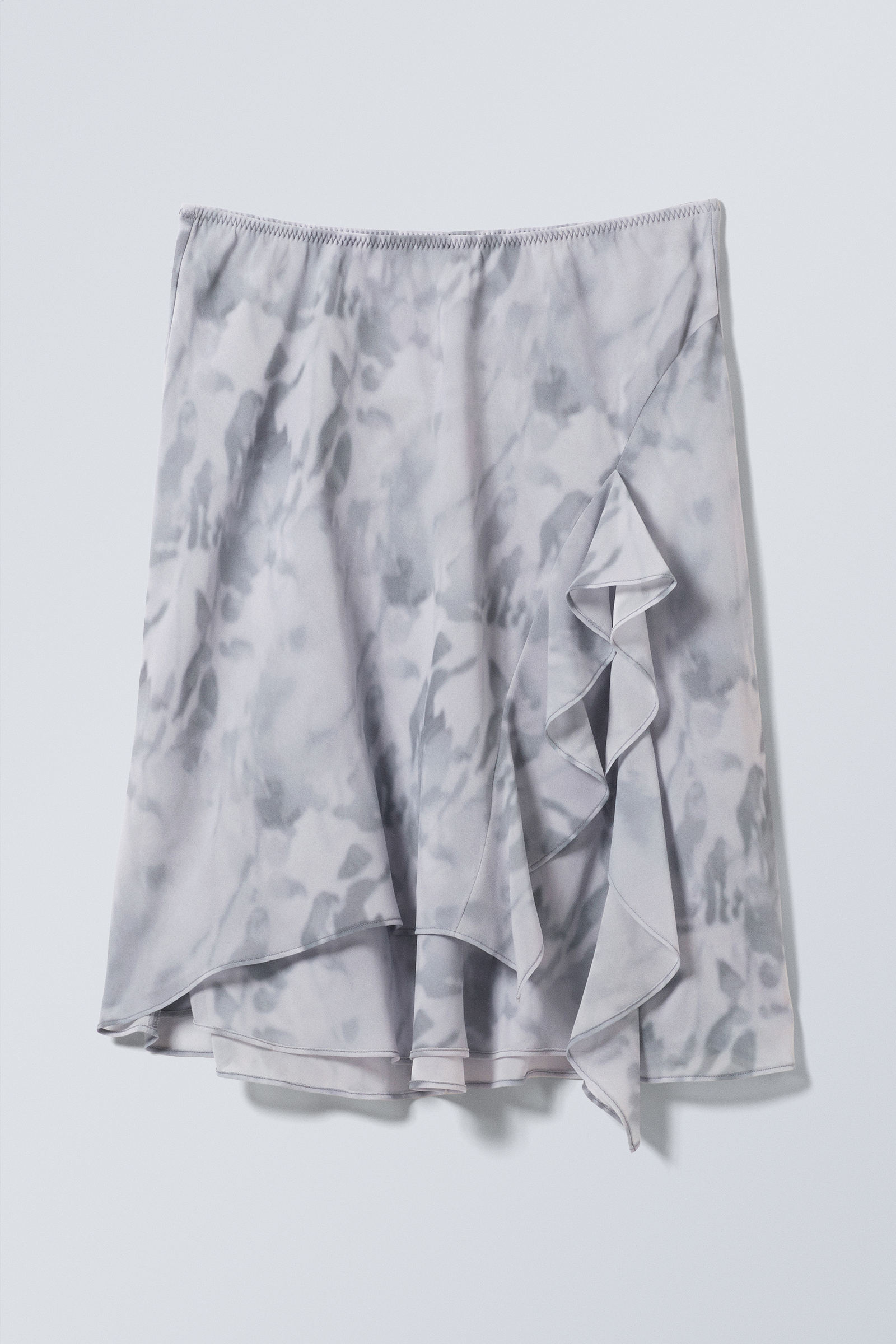 layered midi skirt - Misty Grey - Light Grey | Weekday WW