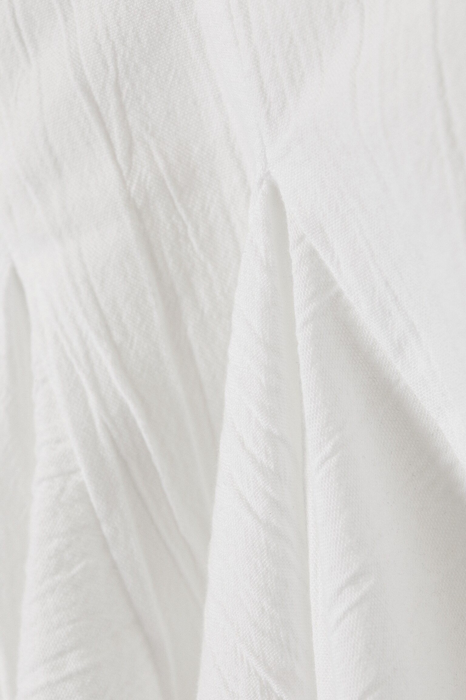 Pleated Cotton Mini Skirt - White/Dark Grey/Light Grey - 5