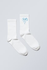 Angry Heart - Graphic Sport Sock - 0