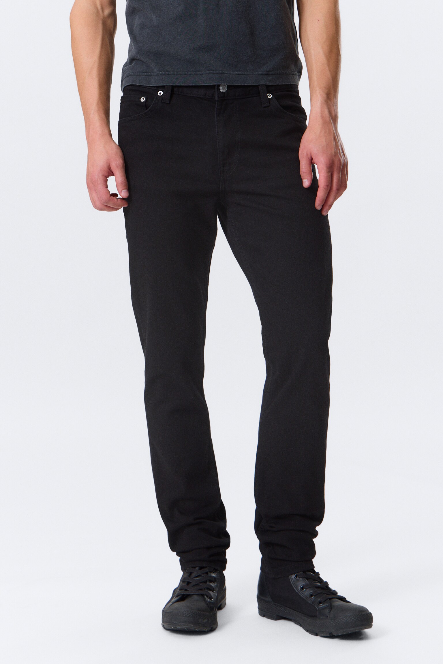 Sunday Slim Tapered Leg Jeans - Téměř černá - černá/Thunder Blue - Medium Blue - 6