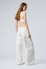 Weiß - Denim-Hose "Motion" mit niedrigem Bund - 7