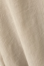 Light Beige - Crinkled Low-Rise Wide-Leg Trousers - 1