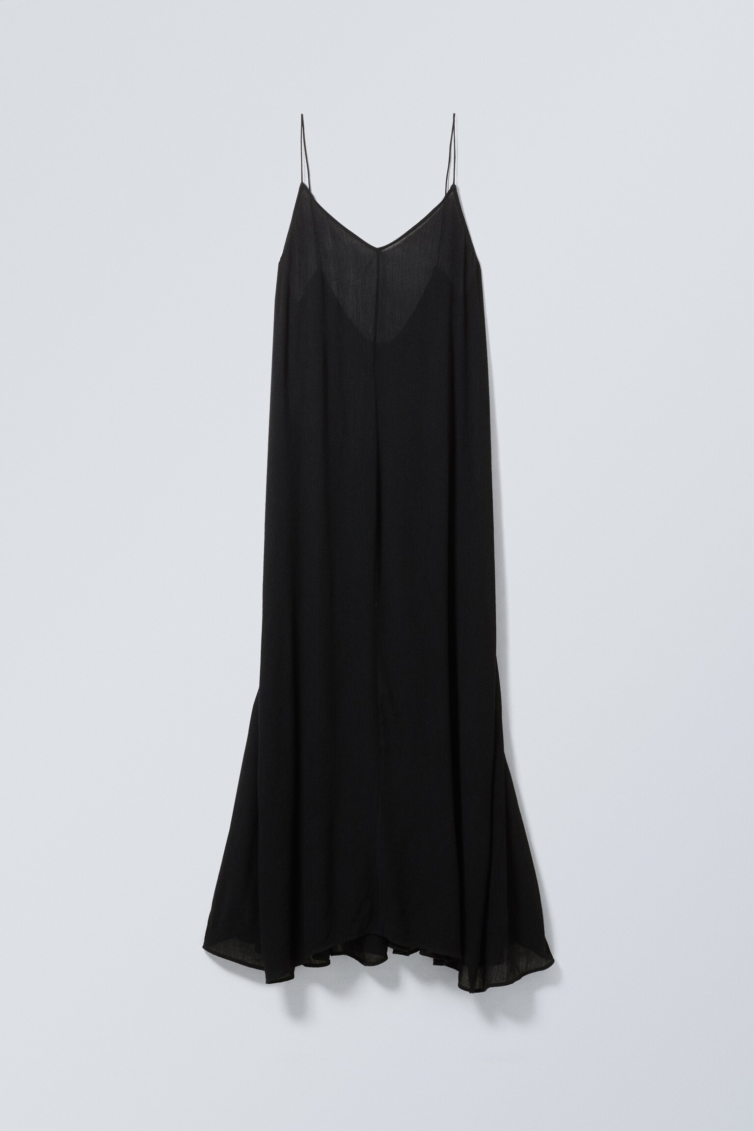 Flowy Maxi Dress - Black/Brown - 5