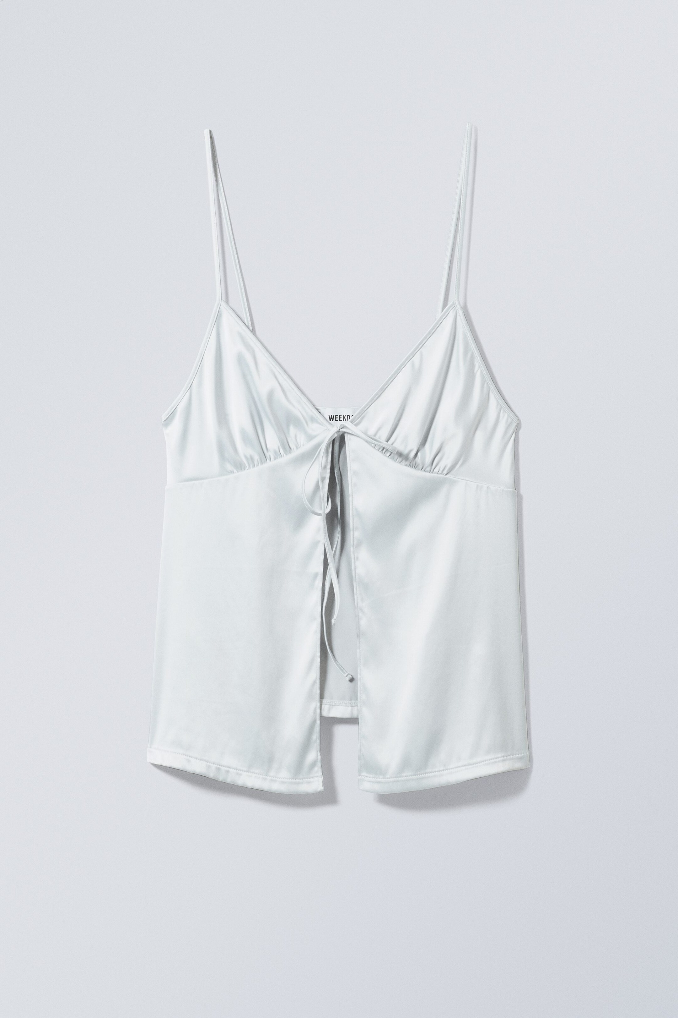 Silver Grey - Alexa Satin Camisole - 0