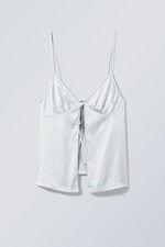 Silver Grey - Alexa Satin Camisole - 0
