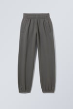 Dunkelgrau - Schwere Sweatpants mit relaxter Passform - 0