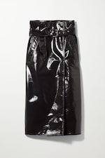 Black - Nico Belted Long Skirt - 0