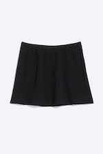 Svart - Minikjol i bomull - 4