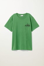 Green/Space Race Print - Relaxed Printed T-Shirt - 0