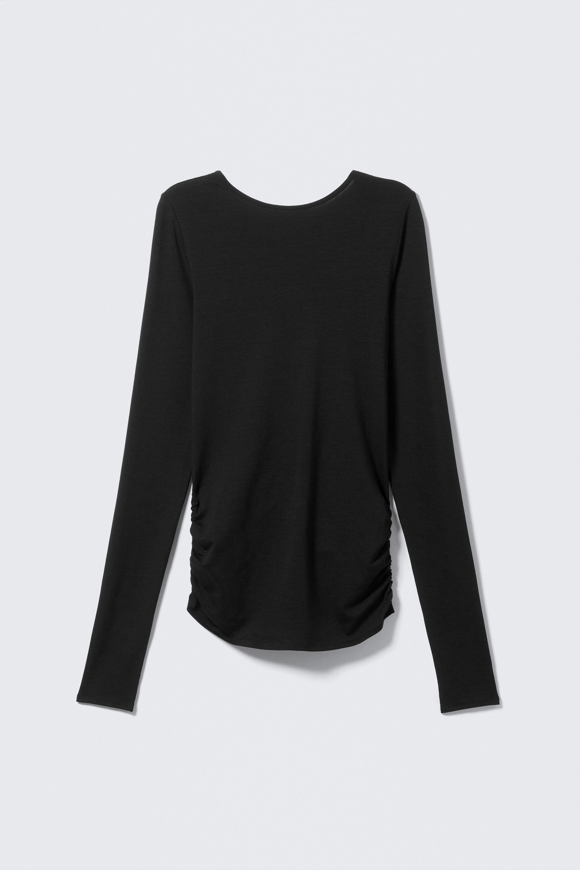 long-sleeved open back top - Black | Weekday WW