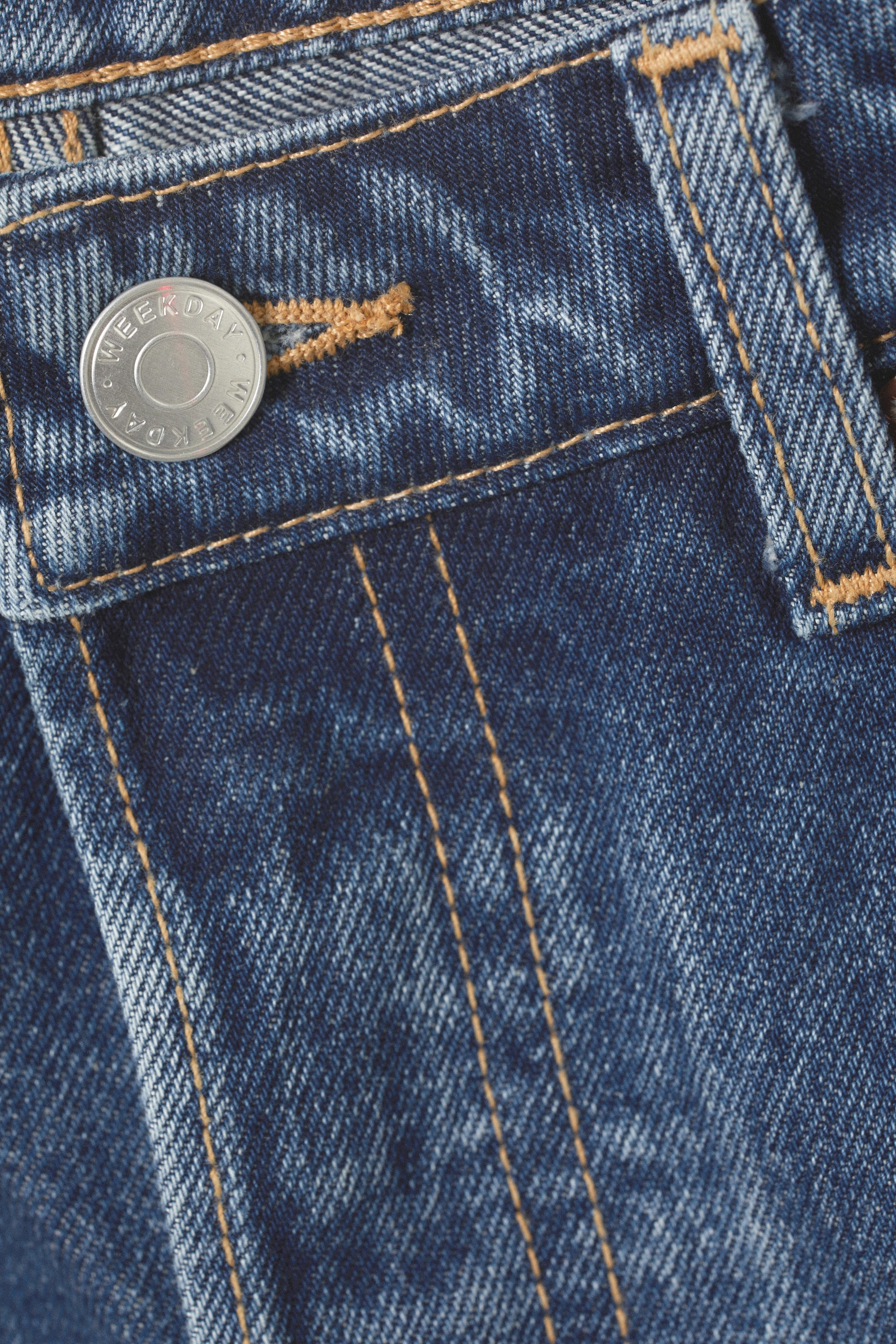 Novel Blue - Lichtblauw - Pin Mid Rise Regular Straight Jeans - 1