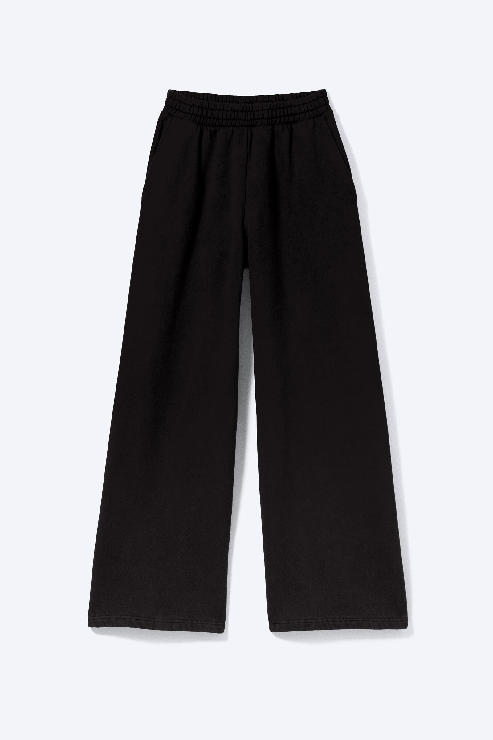loose long heavyweight sweatpants - Black | Weekday WW