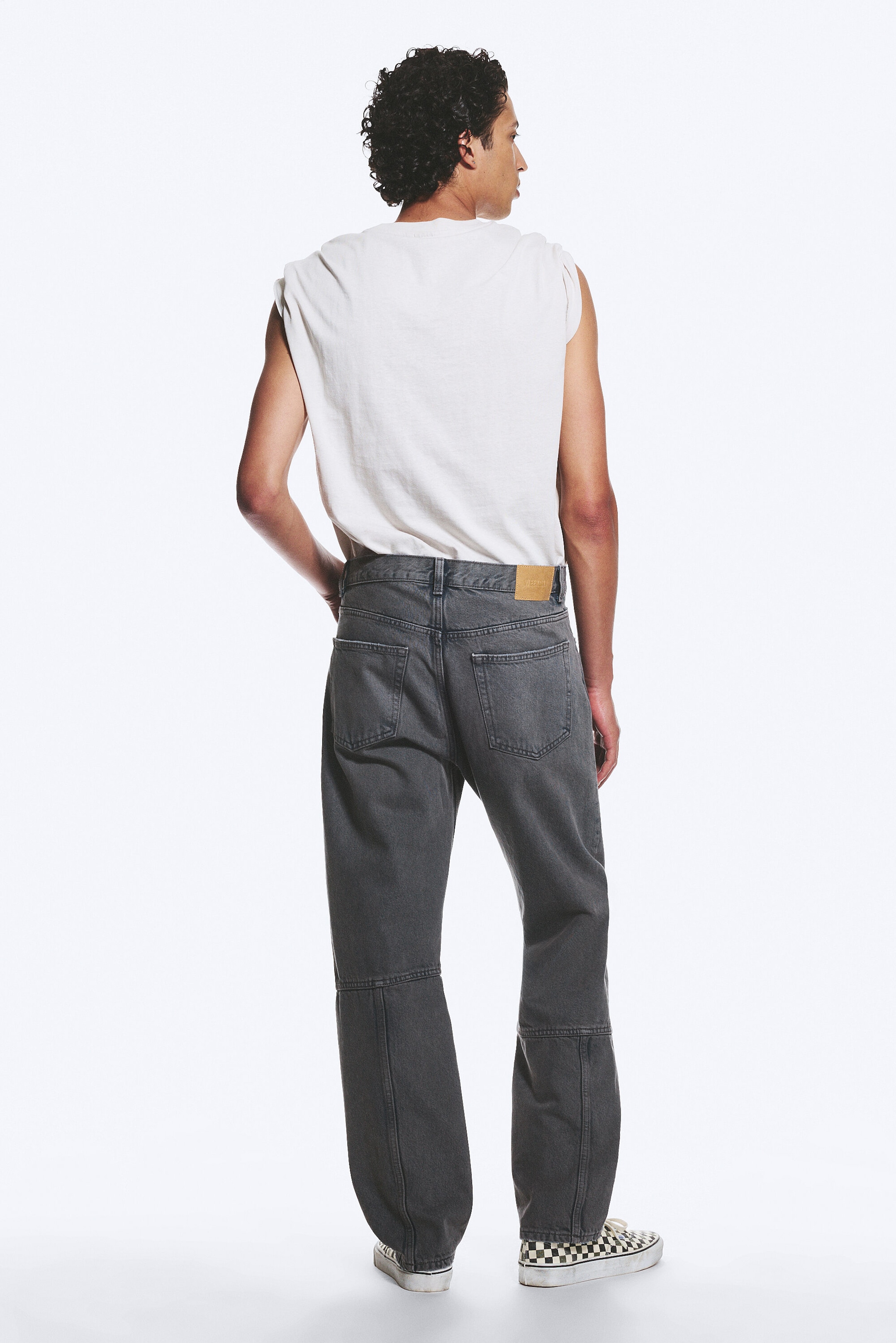 Vulkanblå - Mediumblå - Space Cut Relaxed Straight Leg Jeans - 4