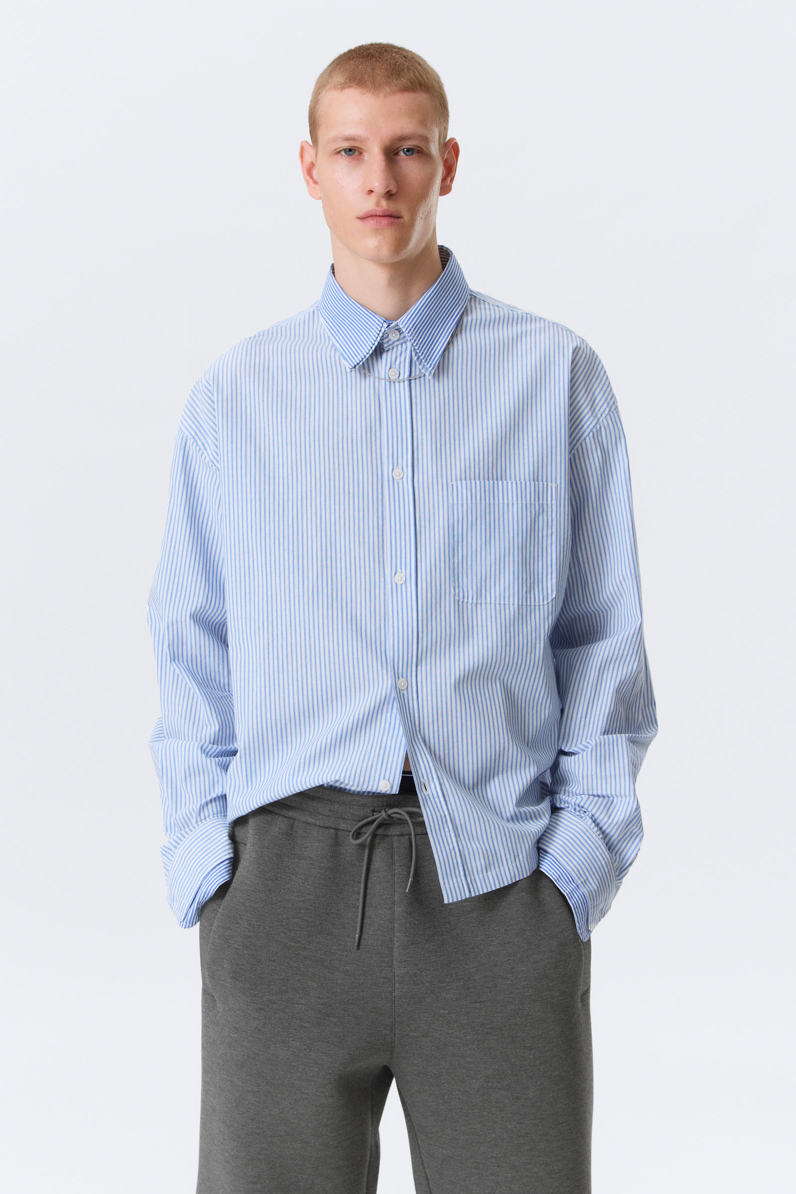 HUGO HART RELAXED DOUBLE COLLAR SHIRT