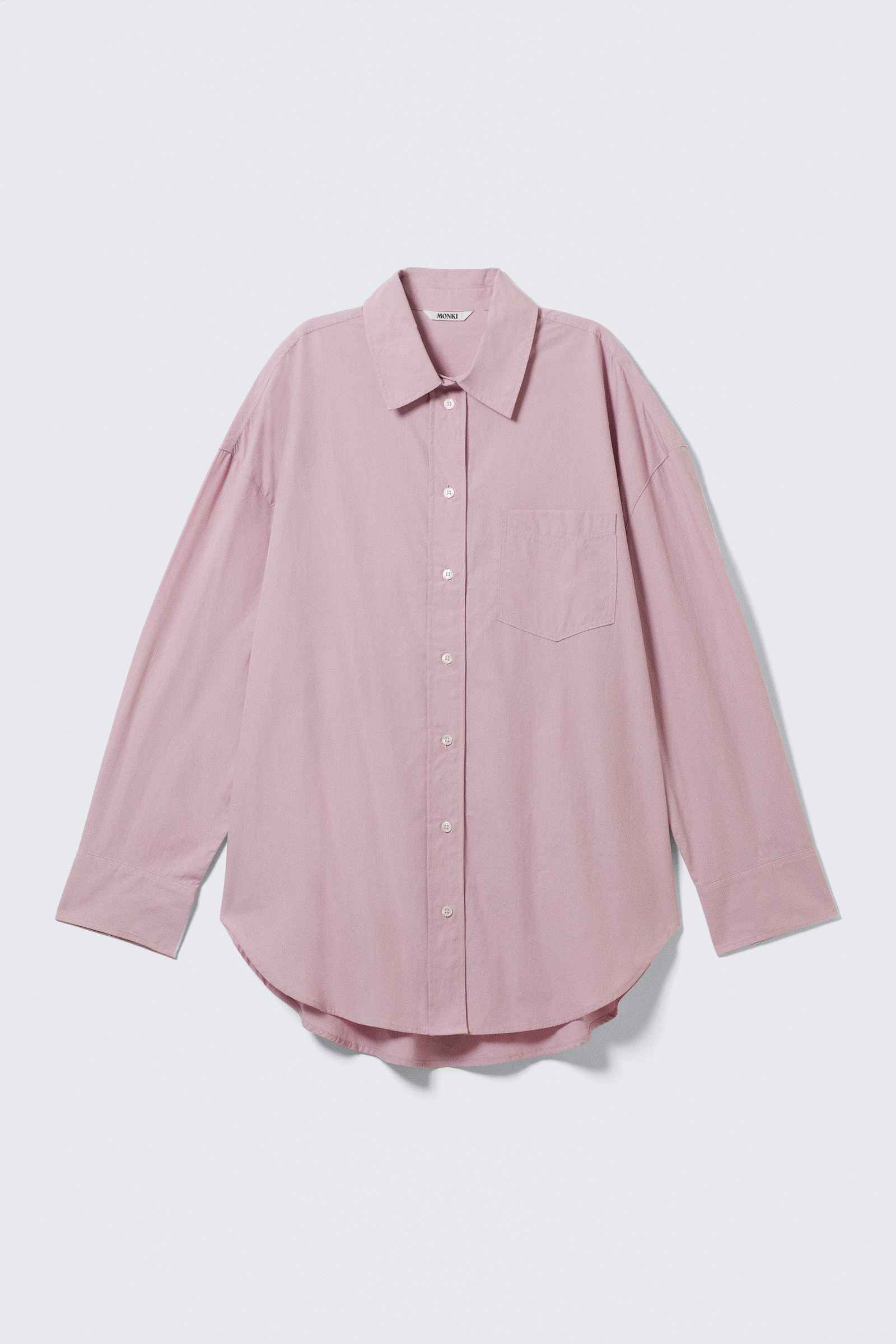 Oversized Long-Sleeved Cotton Shirt