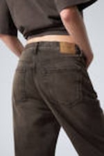 Bruin met wassing - Galaxy Loose Straight Leg Jeans - 9
