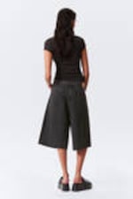 Tuned Black - Astro Denim Loose Baggy Shorts - 7