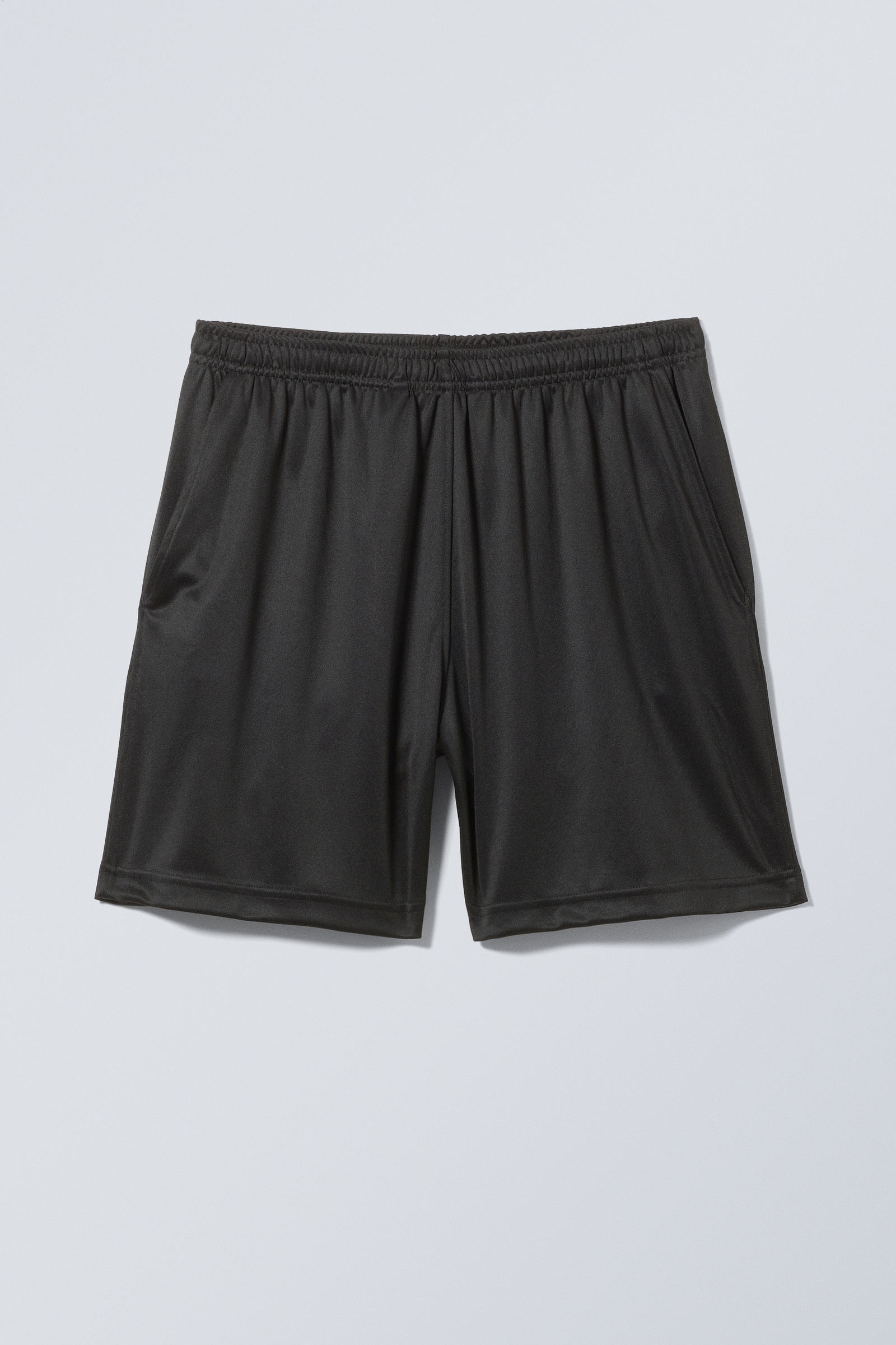 loose wide track shorts - Black | Weekday EU