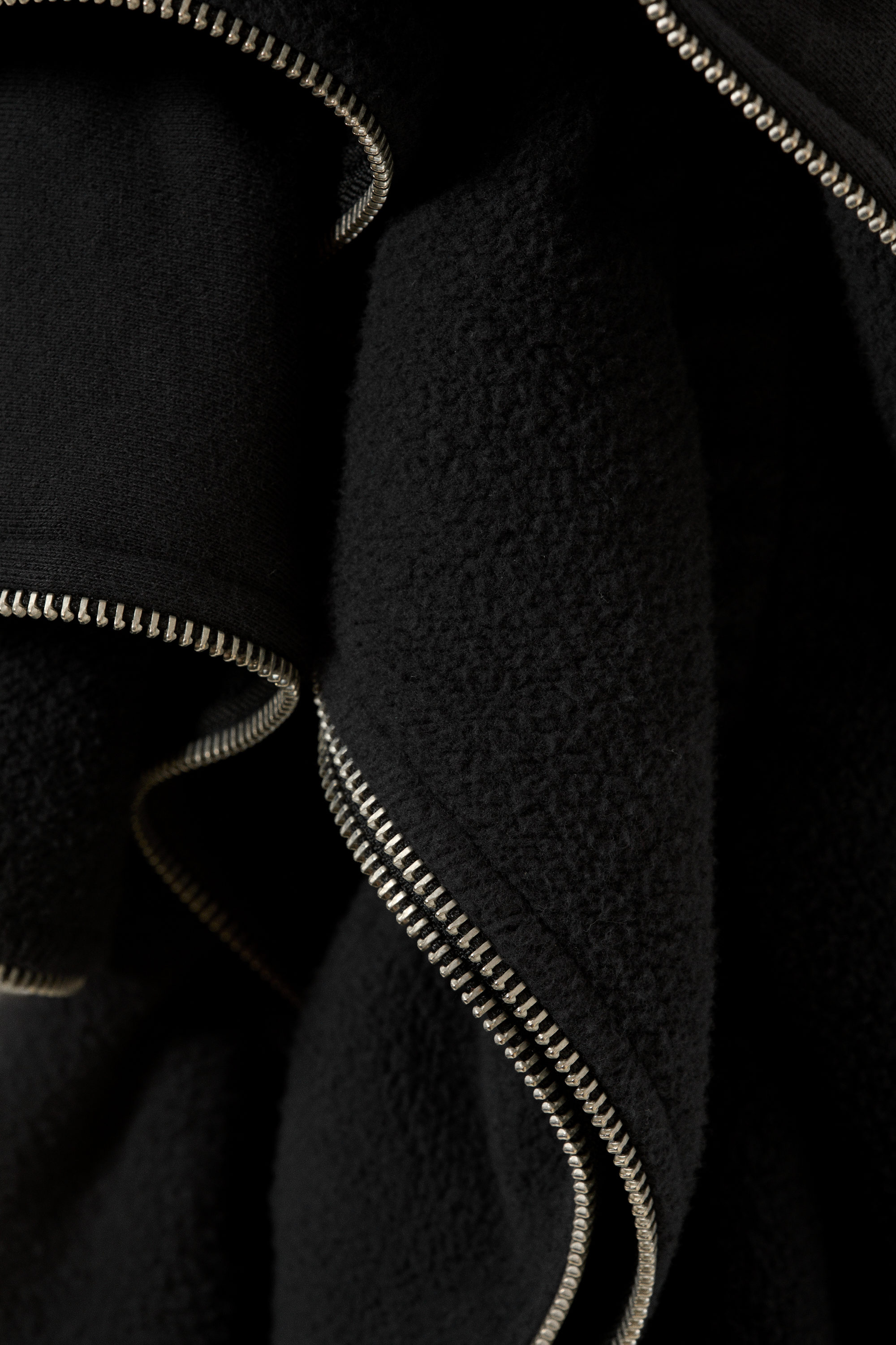 Mörkgrå - Tung minikjol med dragkedjedetaljer - 3