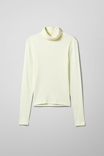 Light Yellow - Gerippter Rollkragenpullover Verena - 0