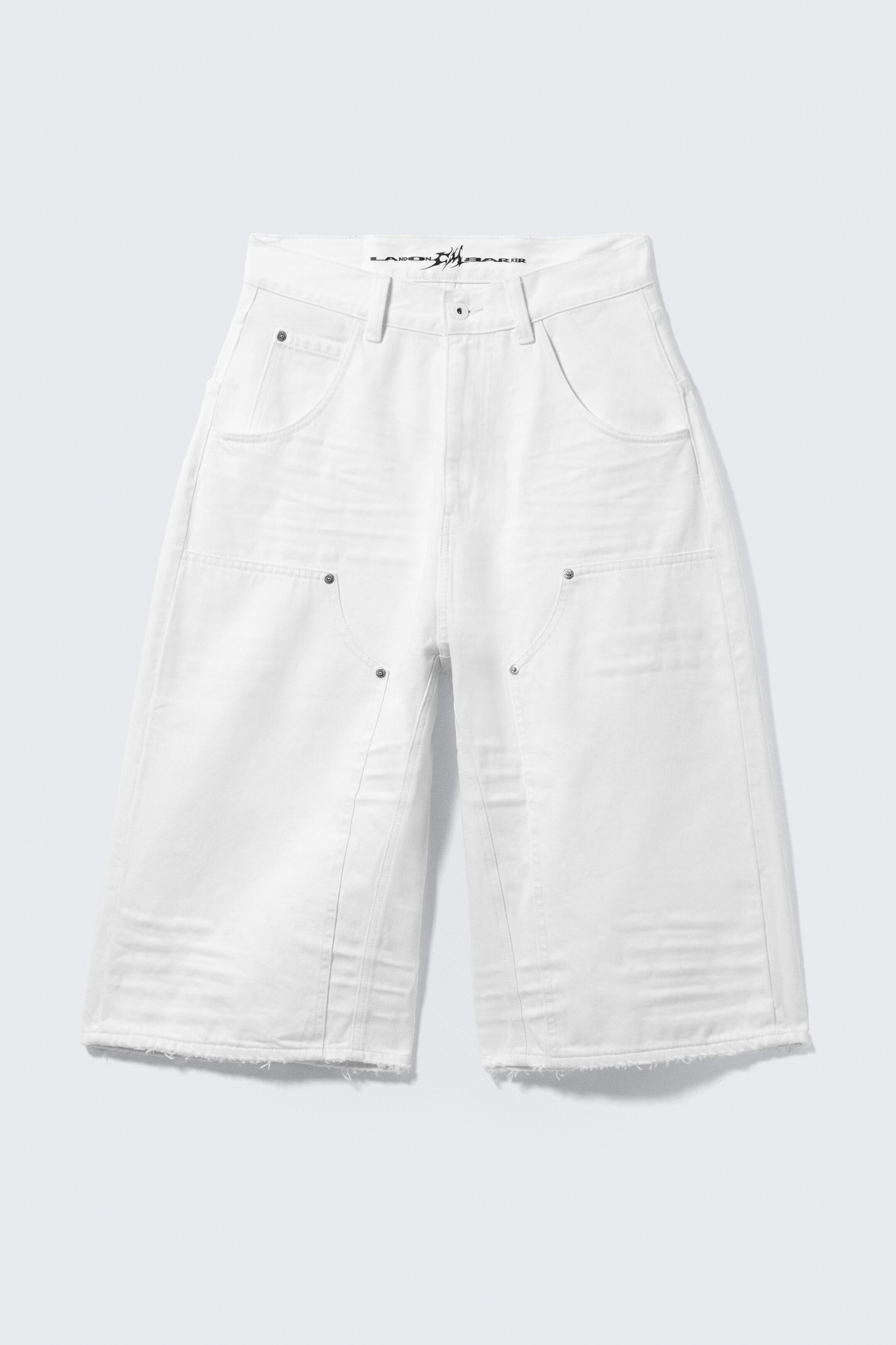 Zobraziť väčší obrázok: CM x LB Dunno White Unisex Carpenter Jorts - White - MUŽI | H&M SK 1