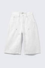 White - CM x LB Dunno White Unisex Carpenter Jorts - 8