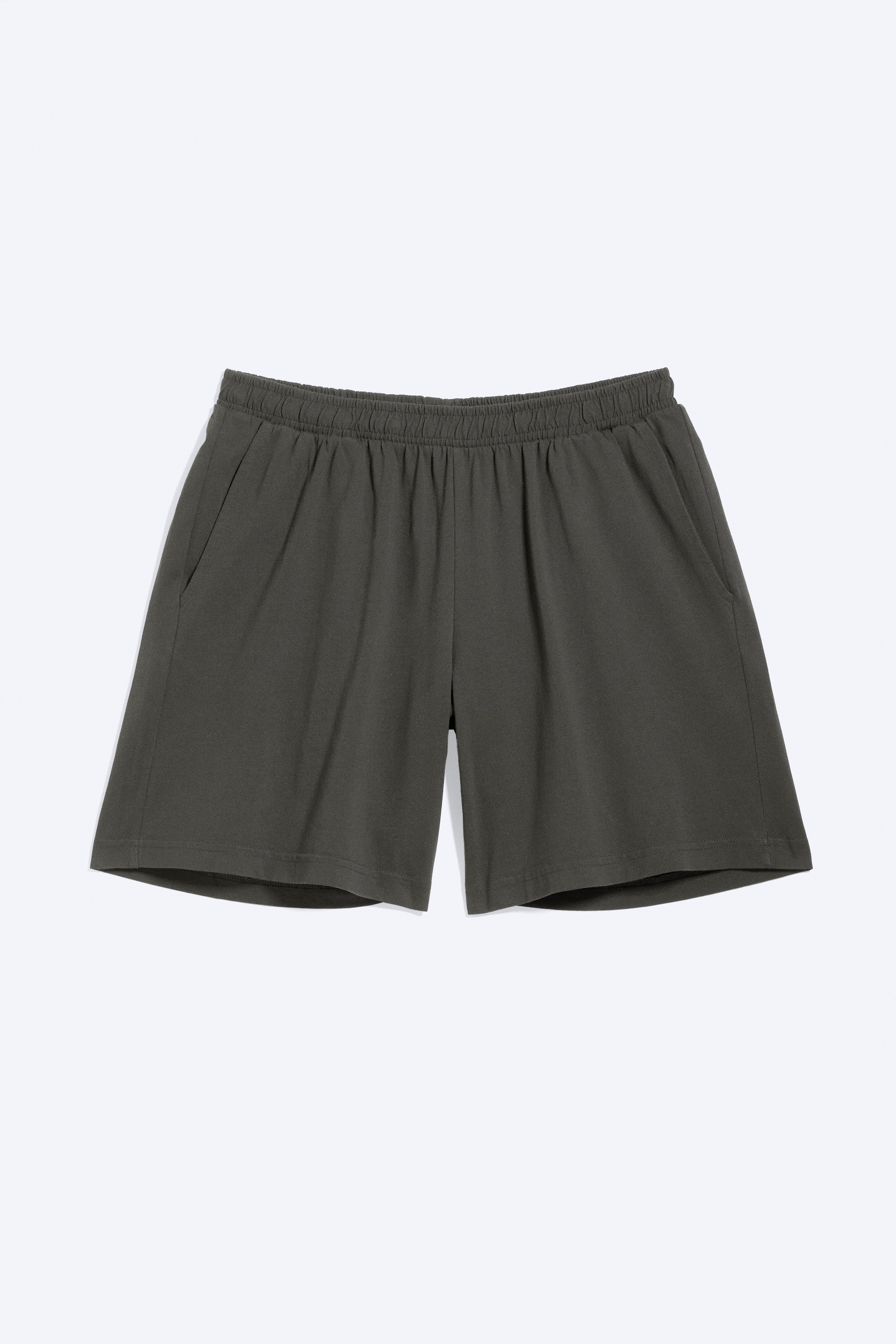 Shorts de jersey holgados con cintura elástica - Gris oscuro/Topo oscuro