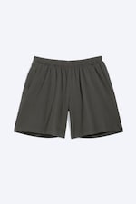 Mörkgrå - Pull-on-shorts i Jersey med Ledig Passform - 4