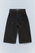 Washed Black - CM x LB Dunno Washed Black Unisex Carpenter Jorts - 8