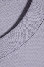 Gedecktes Lila - Boxy Longsleeve mit lockerer Passform - 4