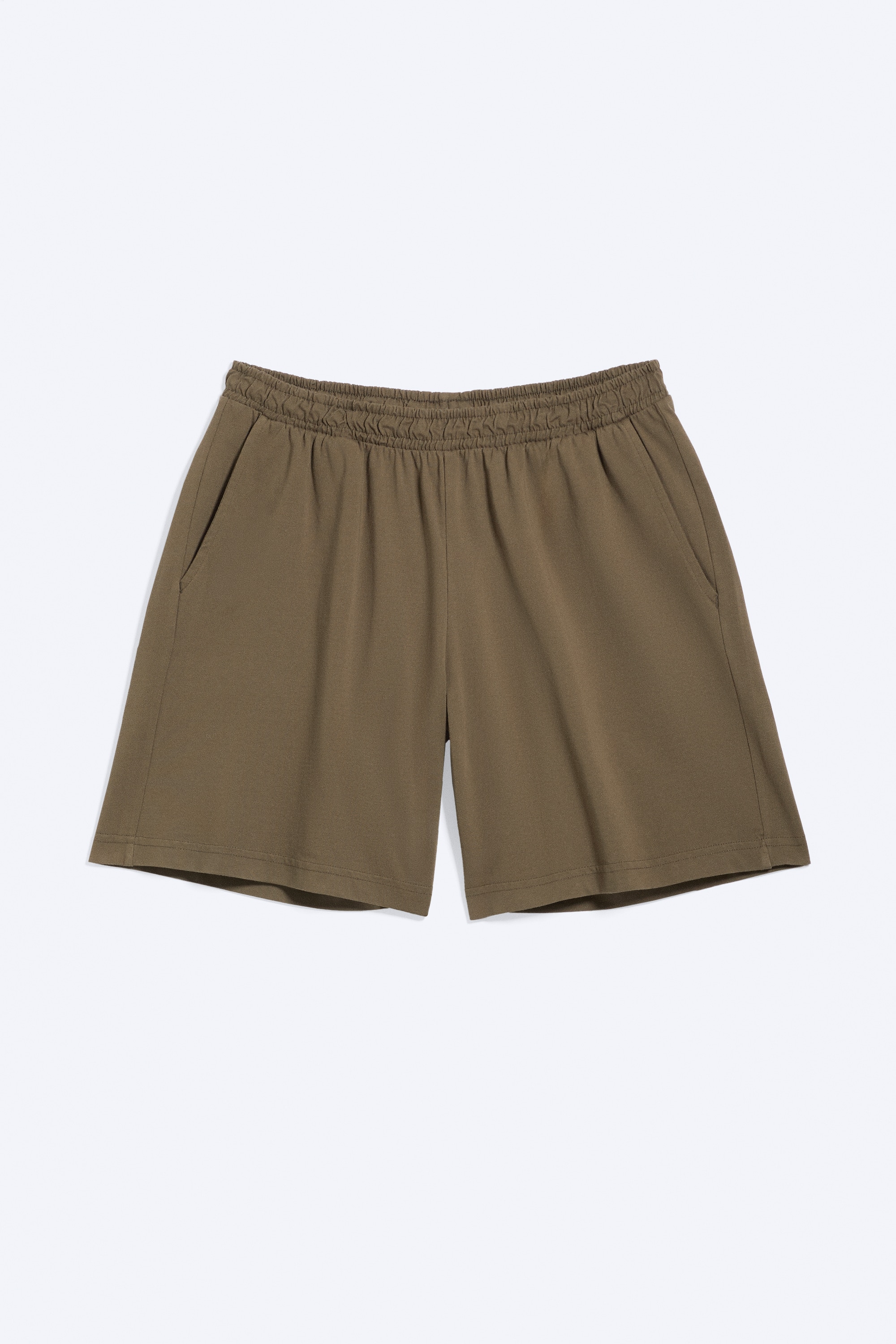 Shorts de jersey holgados con cintura elástica - Topo oscuro/Gris oscuro