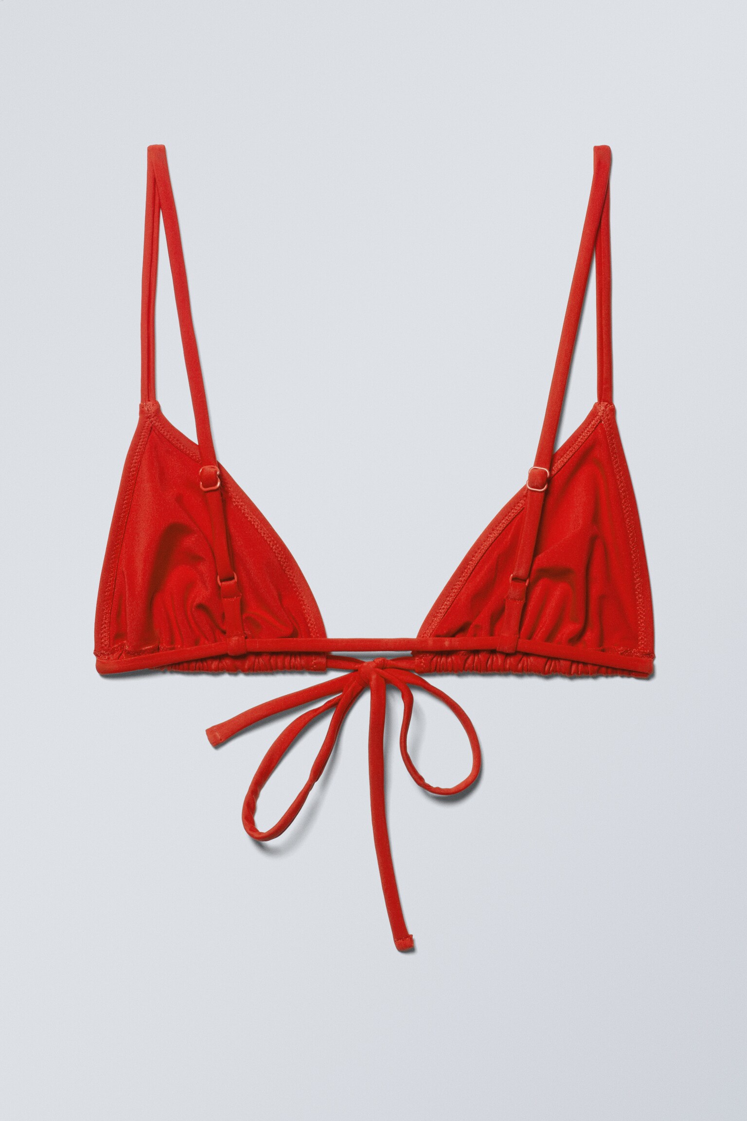 Top de bikini triangular - Rojo intenso/Naranja intenso/Negro/Azul oscuro/Marrón oscuro - 2