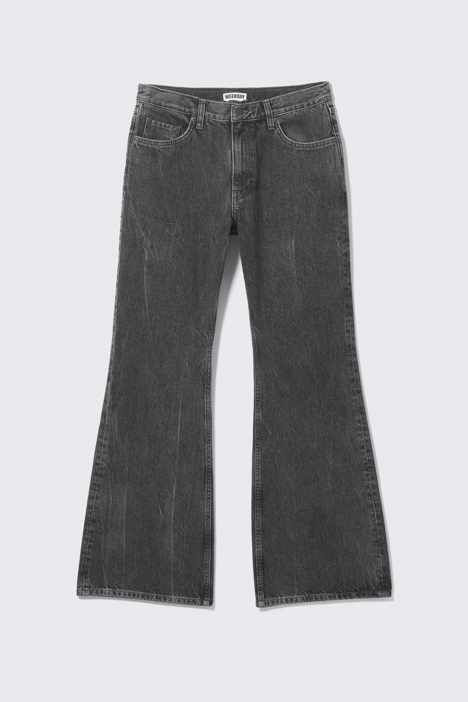 Jeans Helix Low Rise Relaxed Flared Leg - Risso Black - Black