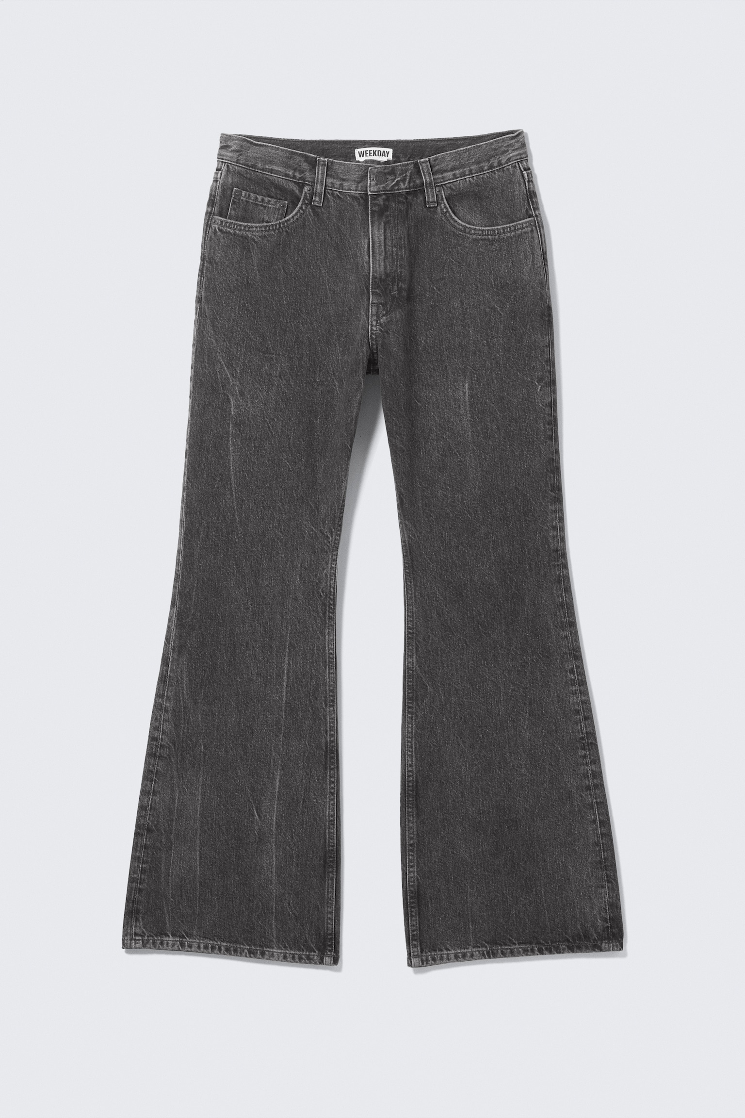 Helix Low Rise Relaxed Flared Leg Jeans - Risso Black - Noir - 2