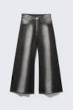 Black Spray - Rad Super Regular Waist Loose Wide Jeans - 4