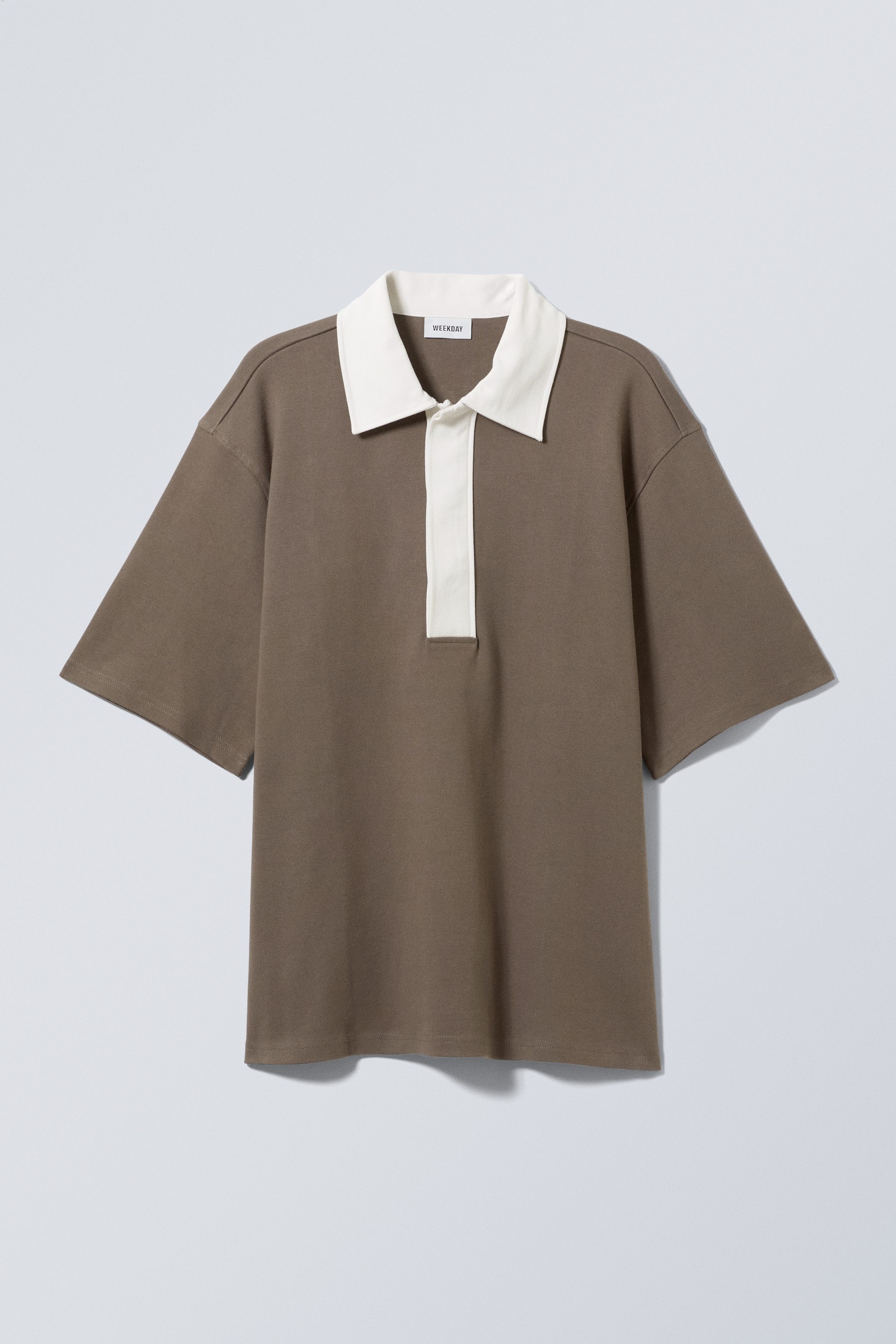 Khaki - Oversized-Poloshirt Pascal - 0