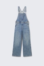 Fresh Blue - Medium Blue - Classic Cotton Denim Dungarees - 4