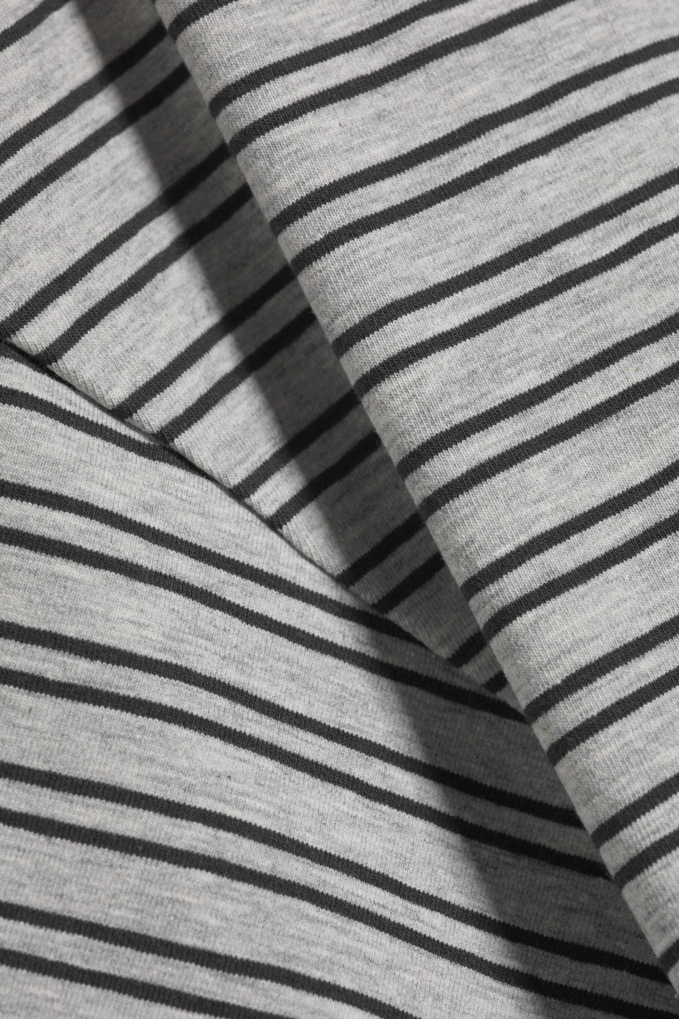 Light Dusty Grey Melange - DRAPED FITTED T-SHIRT - 4