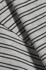 Light Dusty Grey Melange - DRAPED FITTED T-SHIRT - 4