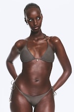 Dark Mole - Shell Triangle Bikini Top - 0