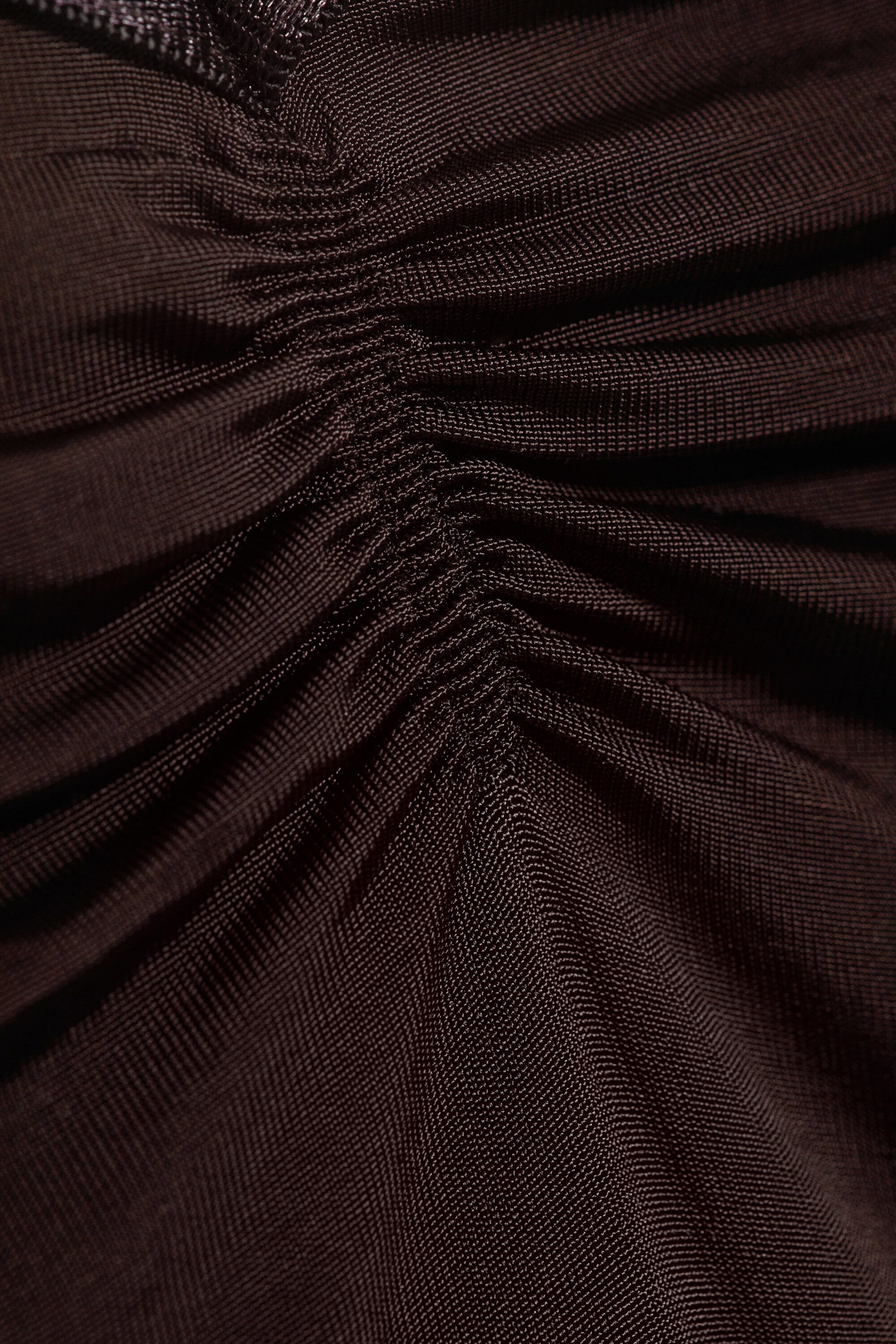 Dunkelbraun - Trägertop mit V-Ausschnitt - 4