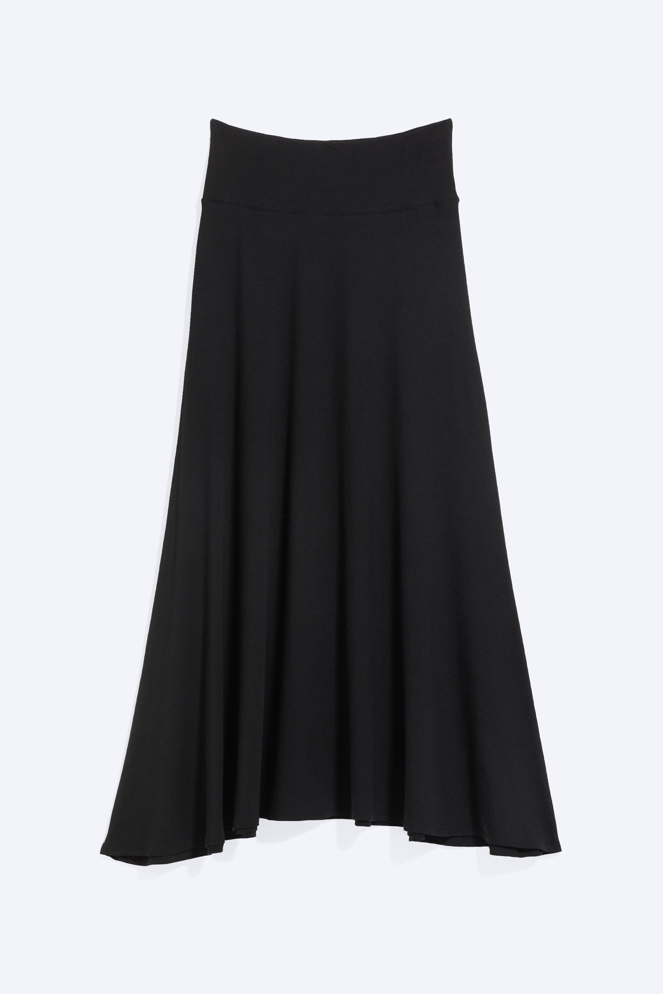 Svart - Mid Waist Maxi-kjol - 3