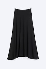 Svart - Mid Waist Maxi-kjol - 3