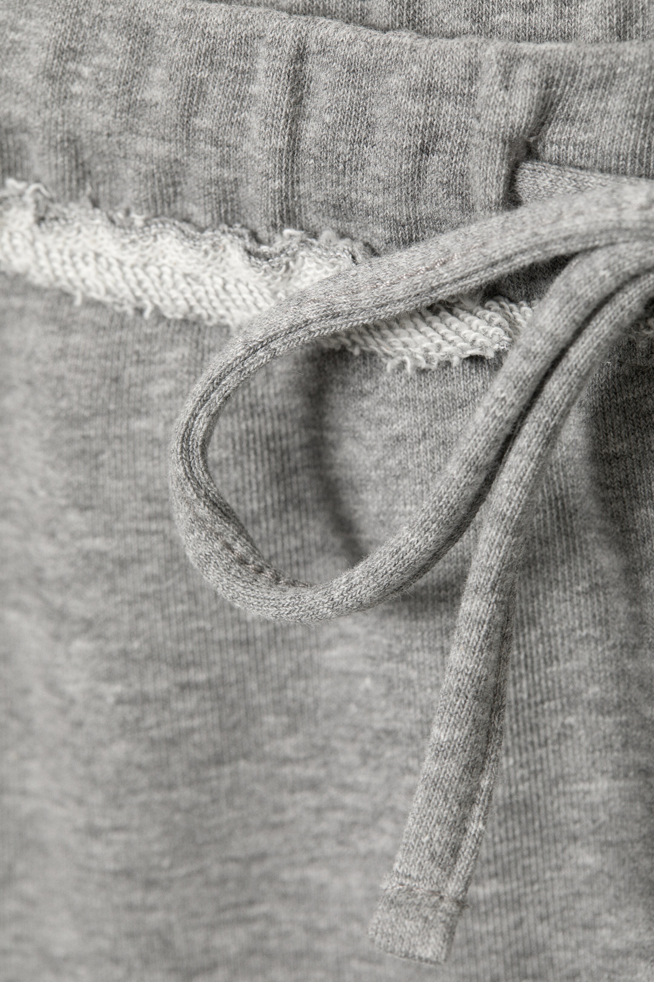 View larger image: Mid Rise Wide Leg Terry Pyjama Trousers - Grey Melange - Ladies | H&M GB 6