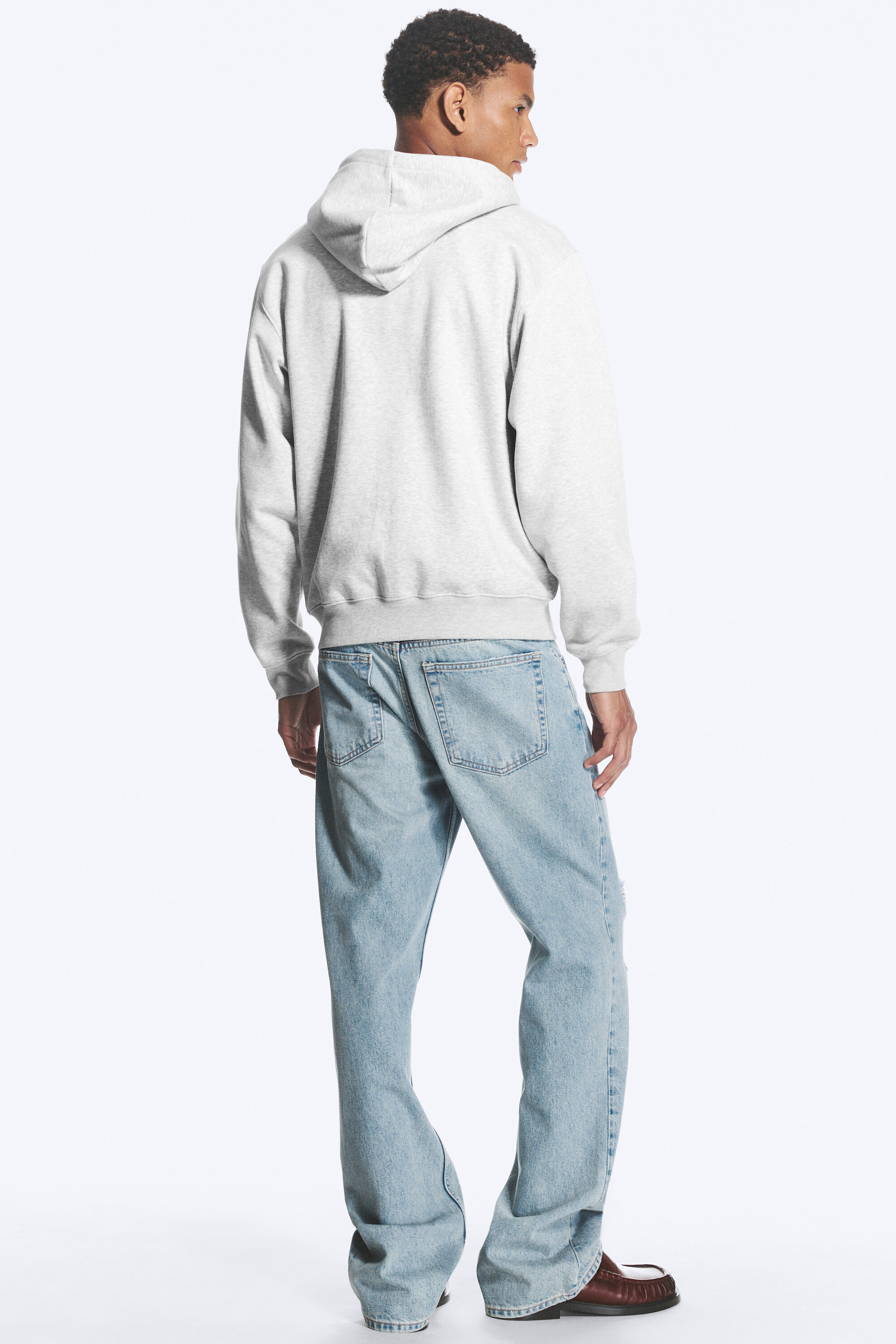 classic zip hoodie - Grijs gemêleerd | Weekday NL