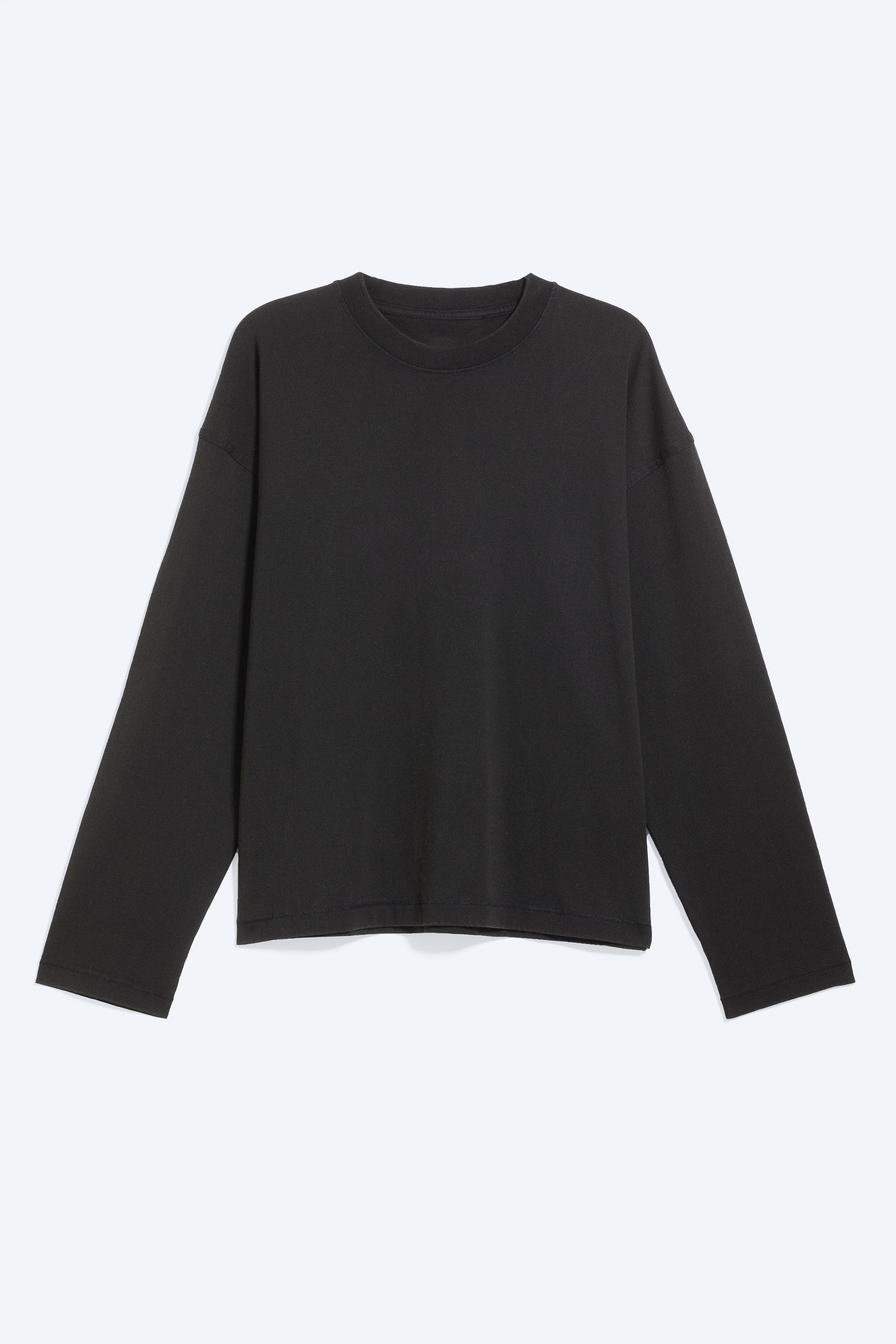 Oversized langærmet boxy - Sort