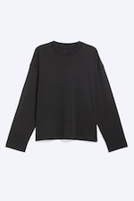 Black - Oversized long-sleeved boxy - 0