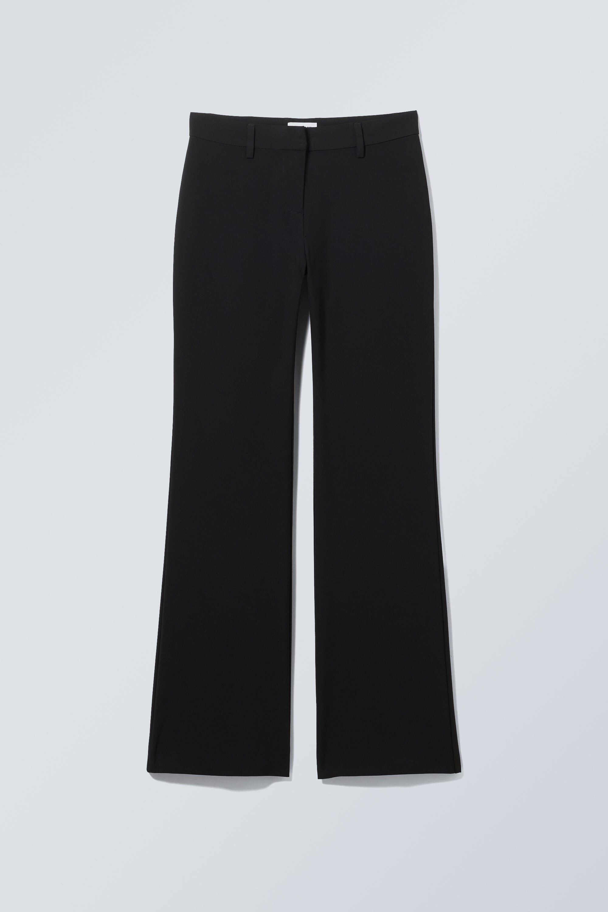 philo flared jersey trousers - Black | Weekday EU