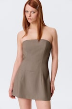 Mole Melange - Mini Tube Suiting Dress - 1